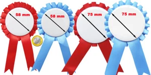 PERSONALISIERTE AUSZEICHNUNG KOKARDE PREMIUM INDIVIDUELL GEBURTSTAG ROSETTE LAGERANKÜNDIGUNGEN - Bild 1 von 5