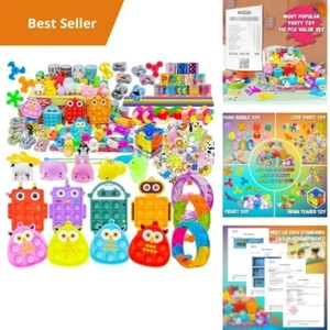 110PCS Fidget Toys Assortment Set for Kids and Adults, Stress Relief Party Favor - Picture 1 of 6