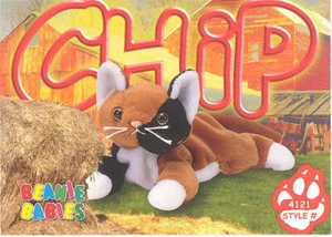 TY Beanie Babies BBOC Card Series 3 Common Chip the Calico Cat NM/Mint - Picture 1 of 2