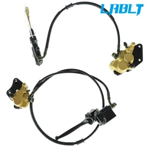 LABLT Front Rear Hydraulic Brake Caliper Pads New For 110cc 125cc PIT Bike - Picture 1 of 10