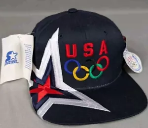 Vtg Starter USA Olympics NWT 1996 Atlanta Big Star Team USA Snapback - Picture 1 of 8