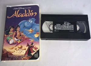 Walt Disney Aladdin VHS Videoband schwarz diamant Klassiker - Bild 1 von 2