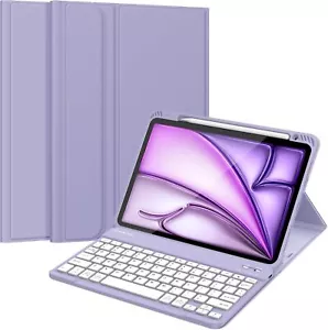 Tastatur Hülle für iPad Air 11 Zoll M3 (2025) / M2 (2024) Soft TPU Backcover - Bild 1 von 21