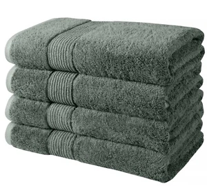 Prime Collections Weiche Luxus Bambus Baumwolle 600 GSM Große Badetücher 4er Set  - Bild 1 von 71