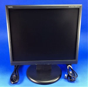 NEC AccuSync LCD73VX 17" LED Backlight Display w/ VGA & Power Cable - Picture 1 of 2