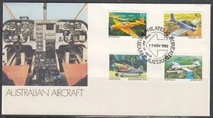 Australia Scott 759-62 FDC - Aereo australiano - Foto 1 di 1