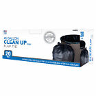 1942922 Clean Up Trash Bags, Extra Large, Black, 45 Gallons, 20-Ct. - Quantity 1