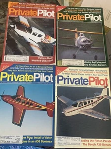 Private Pilot Aviation Magazine 1991 Lot of 4 Bushplane Beech Glob Swift Plane - Picture 1 of 5