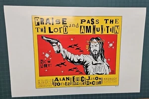 1997 Alan Forbes PRAISE THE LORD Jesus with Guns Signed Concert LITHO 140/250 - Bild 1 von 5