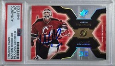 Martin Brodeur auto card Upper Deck #59 2006 New Jersey Devils PSA Encap