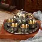6-piece bronze tea set set alloy teacup wine glass teapot birthday gift box