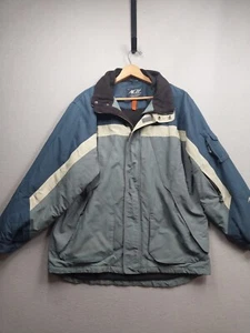 American Eagle Cappotto Parka Giacca da Sci Pesante Uomo Grande Full Zip AE77 Performance - Foto 1 di 6