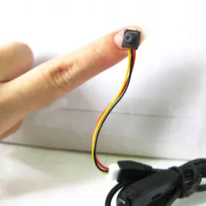 Smallest Camera 1200TVL HD Color Micro Pinhole Cam Lens tiny Mini Video Camera - Picture 1 of 12