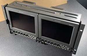 SET BESTEHEND AUS 2 SONY LMD-9050 HD-SDI FARBMONITOREN NETZTEILEN, MIT RACKHALTERUNG AC-LMD9 - Bild 1 von 4