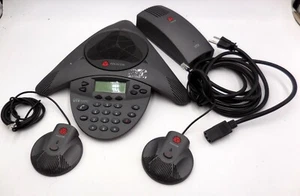 Polycom Sound Station VTX 1000+VTX Universal Module + 2 External Mics - Picture 1 of 1