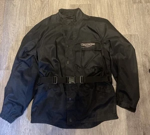 Rare Triumph Motorcycles Black Armoured Touring Jacket Coat Good Condition Large - Picture 1 of 9