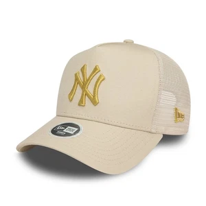 New York Yankees Cap Damen verstellbar Trucker E-Rahmen Metallic Creme 9Forty - Bild 1 von 5