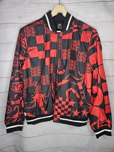 Nike NSW Checkered Scorpion Printed USA Jacket Sail Size Large AR1632-657 - Picture 1 of 3