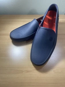 Mocassino/scarpa da guida Izod uomo in gomma blu taglia 10 - Foto 1 di 7