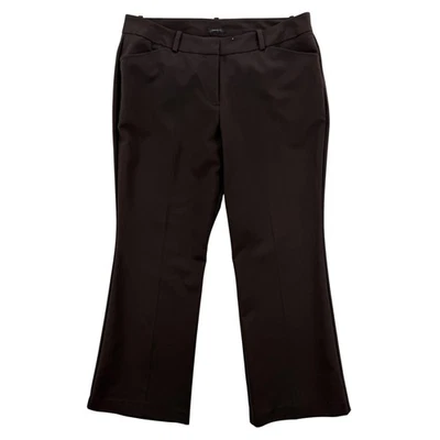 Pantalones Worthington Para Mujer 12P Pequeño Marrón Calce Moderno Vestido Corte Bota Elastizado Trabajo Foto 1 de 4