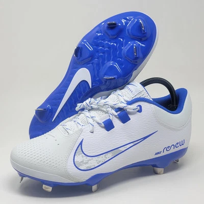 Botines de softbol Nike Hyperdiamond 4 Pro blancos azules para mujer talla 9,5 FZ0922-103 nuevos Foto 1 de 4