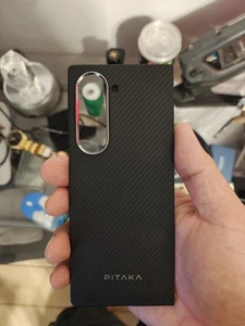Coque tissée premium PITAKA Galaxy Z Fold 6 noire - Photo 1 sur 2