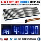 Matrix BLUE led display module max7219 5p line 8x32 4 in 1 Arduino compatible US