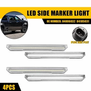 Luz marcadora blanca lateral F&R LED transparente 4 piezas apta para Sierra GMC 2500HD 3500HD 2020-2023 - Imagen 1 de 11