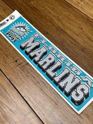 Vintage Florida Marlins Sticker Official MLB Baseball 1990’s USA 11” JD - Image 1 of 4