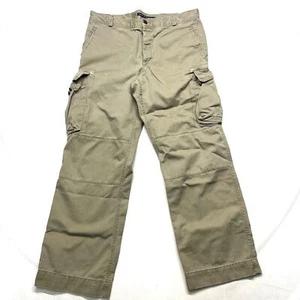 Ralph Lauren Sport Cargo Pants Womens 12 Gray 100% Cotton Pockets Straight Leg - Picture 1 of 14