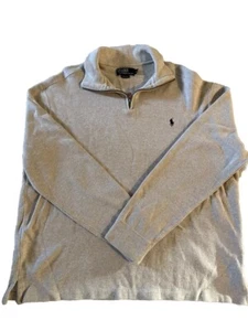 Vintage Polo By Ralph Lauren Quarter Zip Pullover Men's X-Large Cream Sweater - Picture 1 of 7