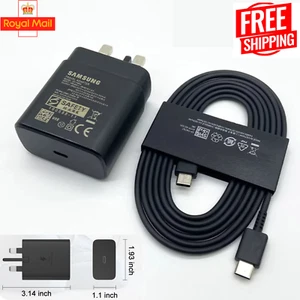 45W Genuine Super Fast Charger Adapter Plug USB-C Type C For Samsung Phones UK - Picture 1 of 7