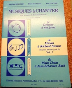 Musiques _ chanter pour les classes de formation musicale De Mozart _ Richard... - Imagen 1 de 1