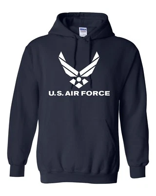 Sudadera con Capucha Unisex con Logotipo de la Fuerza Aérea de los Estados Unidos Ejército Americano de la USAF 1659 Foto 1 de 3