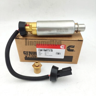Cummins Fuel Transfer Pump 12V 3690768 for Cummins ISX ISX12 ISX15 QSX ISX11.9 - Image 1 of 4