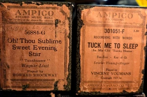 1920's Ampico Piano Rolls LISTZ-WAGNER & LEWIS-YOUNG-MEYER - Picture 1 of 2