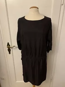 FRIDAY Mini Kleid Tunika Cupro schwarz black Party Rockabilly Gothic Top Gr. L - Bild 1 von 10