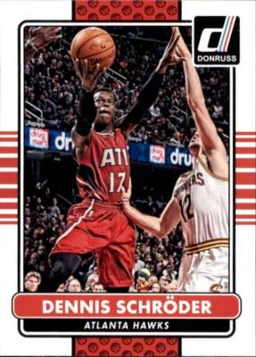 2014-15 Panini Donruss Base #143 Dennis Schroder Atlanta Hawks - Image 1 of 2