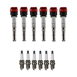 Bosch 6 Ignition Coil Denso 6 Iridium Long Life Spark Plug Kit For S5 3.0 V6 - Picture 1 of 1