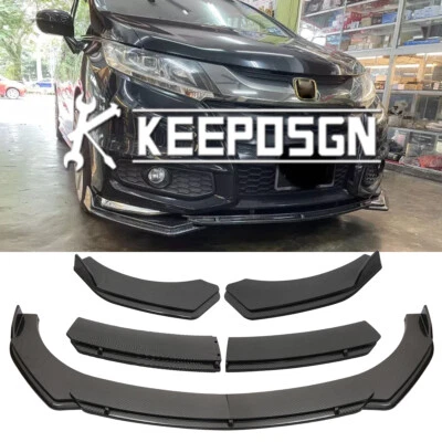 Parachoques delantero con aspecto de carbono para Honda Odyssey HR-V CR-V alerón divisor de labios barbilla Foto 1 de 4