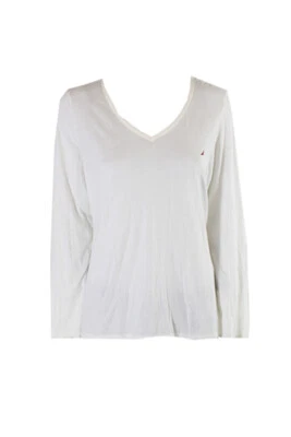 Nautica Ivory V-Neck Knit Pajama Top  XXL - Image 1 of 3
