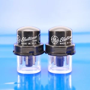 Two Excellent GE 6H6 Tubes NOS NIB Fully Tested on Two Diodes AMPLITREX Results - Picture 1 of 3