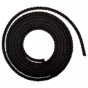 SET OSCILLANTE STOFF 10' di 1/2" POLIPROPILENE Nero CORDA parco accessori forte 0378 - Foto 1 di 1