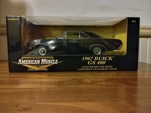 1/18 ERTL AMERICAN MUSCLE TUXEDO BLACK 1967 BUICK GS 400 - Picture 1 of 4