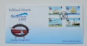 Falkland Islands: 2005 Maritime Heritage (1) Sea Britain, First Day Cover. - Picture 1 of 1
