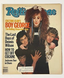 Boy George Rolling Stone Magazines #408 1983/#423 1984 Dennis Wilson Chris McVie - Picture 1 of 15