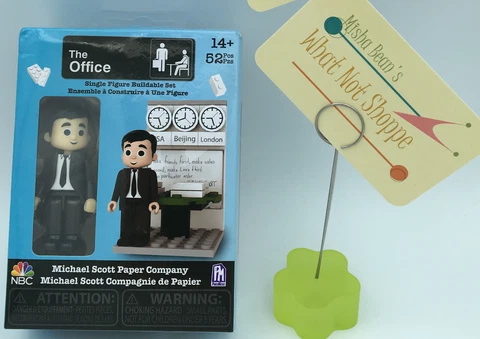 NEW PhatMojo The Office TV Single Figure Buildable Set MICHAEL Scott Paper Co Cover