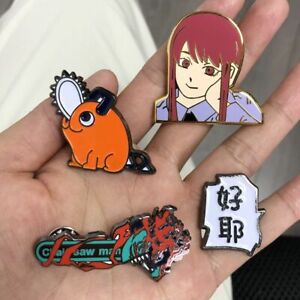 Anime Chainsaw Man Metal Pin Badge For Souvenir Collection Brooch Pins Accessory