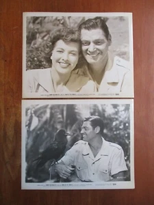 MARK OF THE GORILLA 2 ORIGINAL 1950 BW MOVIE STILLS JOHNNY WEISSMULLER EX - Picture 1 of 4