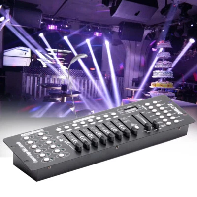 Console Controller 192 Canali DMX-512 per DJ Disco Bar Party con Laccio Luce Palco - Immagine 1 di 4